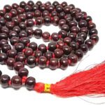 Lal Chandan looks Japa Mala 108 Beads - Suitable for All Rashi | Red wood Beads Prayer Mala