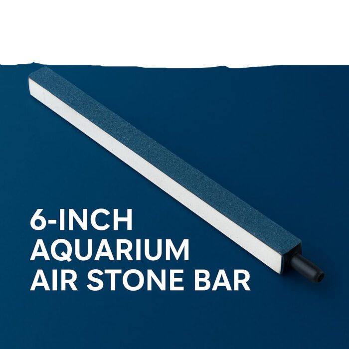 Aquarium Air Stone Bar 6 Inch | Mineral Bubble Stone Stick | Oxygen Diffuser for Fresh & Salt Water, Hydroponics - Image 2
