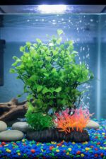 7.5" Artificial Big Bush Plastic Plant for Aquarium Fish Tank Decoration - Image 2