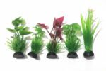 6 in 1 Artificial Plastic Baby Plants for Decoration – 9 cm Height