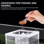 Fish Breeding Box for Betta Fish | Fry Isolation Box with Divider, Nylon Mesh & Suction Cups | 16x14x15cm(Color May Vary) - Image 6