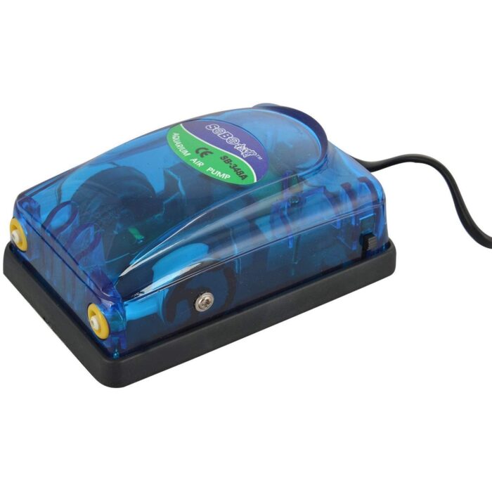 Aquarium Silent Air Pump 2-Way | 2 Metre Air Tube & 2 Air Stones Included | Fish Tank Oxygen Pump(Design and Color May Vary) - Image 3