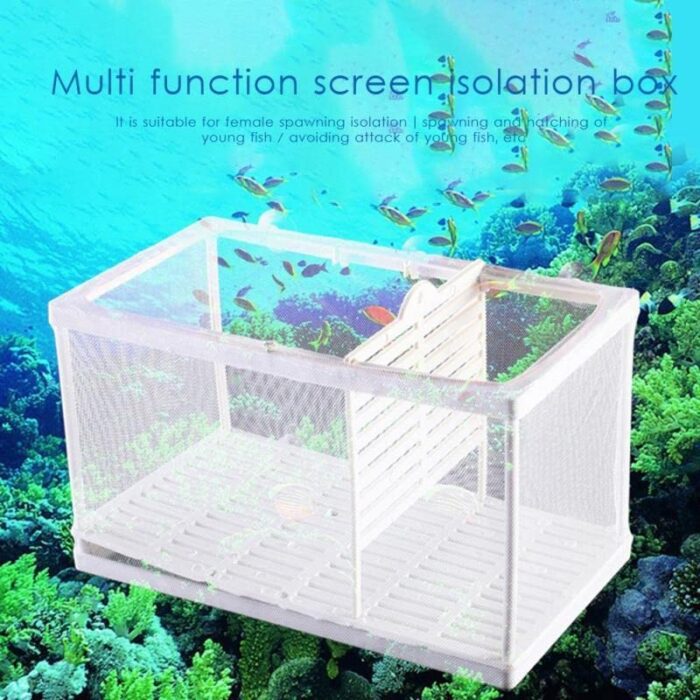 Aquarium Fish Breeding & Hatchery Net Box | Large Double Isolation Box with Bottom Tray | Fish Fry Safe Zone - Image 2