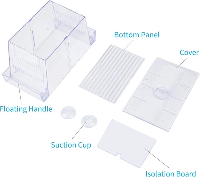 Fish Breeding Box Hatchery Incubator | Aquarium Isolation Box for Baby Shrimp & Fish Fry (Color May Vary) - Image 3