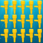 Aquarium Air Controller | Air Valve & Oxygen Pipe Tube for Fish Tank Air Pumps (Pack of 15)