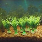 Premier Plants Artificial Plastic Aquarium Decoration – 4-inch Green Grass, Set of 6