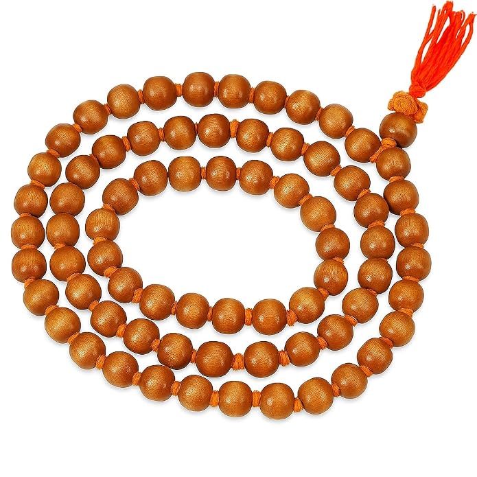 718gl1xQizL._SY695.jpg Tulsi Japa Mala 108 Beads for Meditation & Mantra Chanting - Image 1