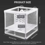 Fish Breeding Box for Betta Fish | Fry Isolation Box with Divider, Nylon Mesh & Suction Cups | 16x14x15cm(Color May Vary) - Image 2