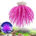 Simulation Luminous Silicone Sea Urchin Aquarium Decoration – Pink