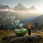 Pure Brass Sound Singing Bowl for Stress Relief Meditation Bowl with Stick 4 Inch (Green). - Image 2