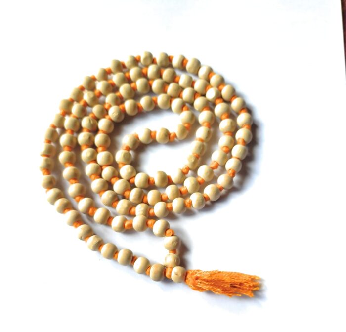 Combo of Sandalwood Pooja Jap Malas with Rudraksha | Chandan Scented | Neem | Sphatik (Red) – Set of 4 (Unisex) from Vrindavan - Image 5