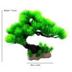 Beautiful Bushy (Like Tree Plant)Artificial Green Tree Plant Ornament for Aquarium Fish Tank –7.5 Inch - Image 2