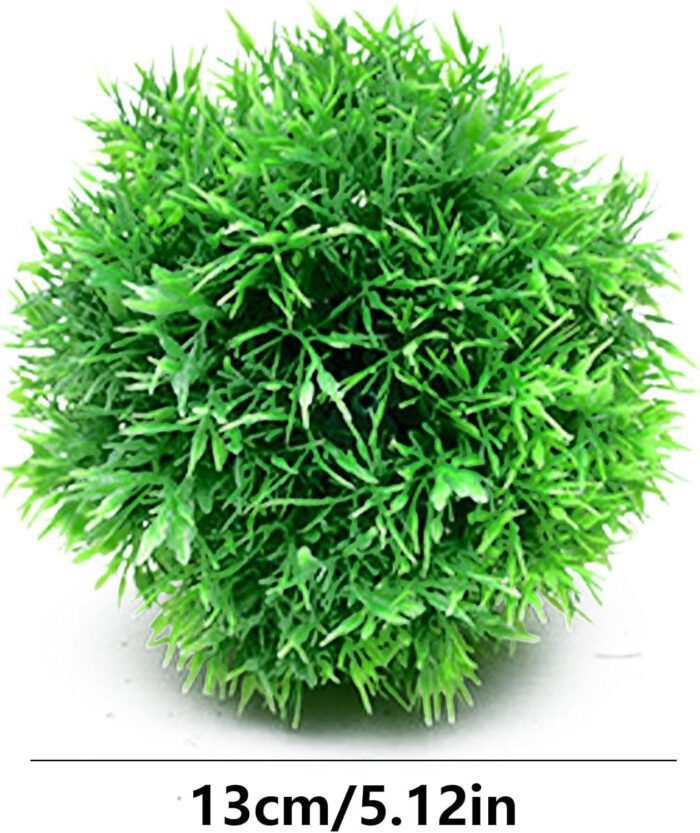Simulated Grass Ball – Faux Greenery Eucalyptus Sculpted Ball for Home, Office, Garden & Events - Image 3