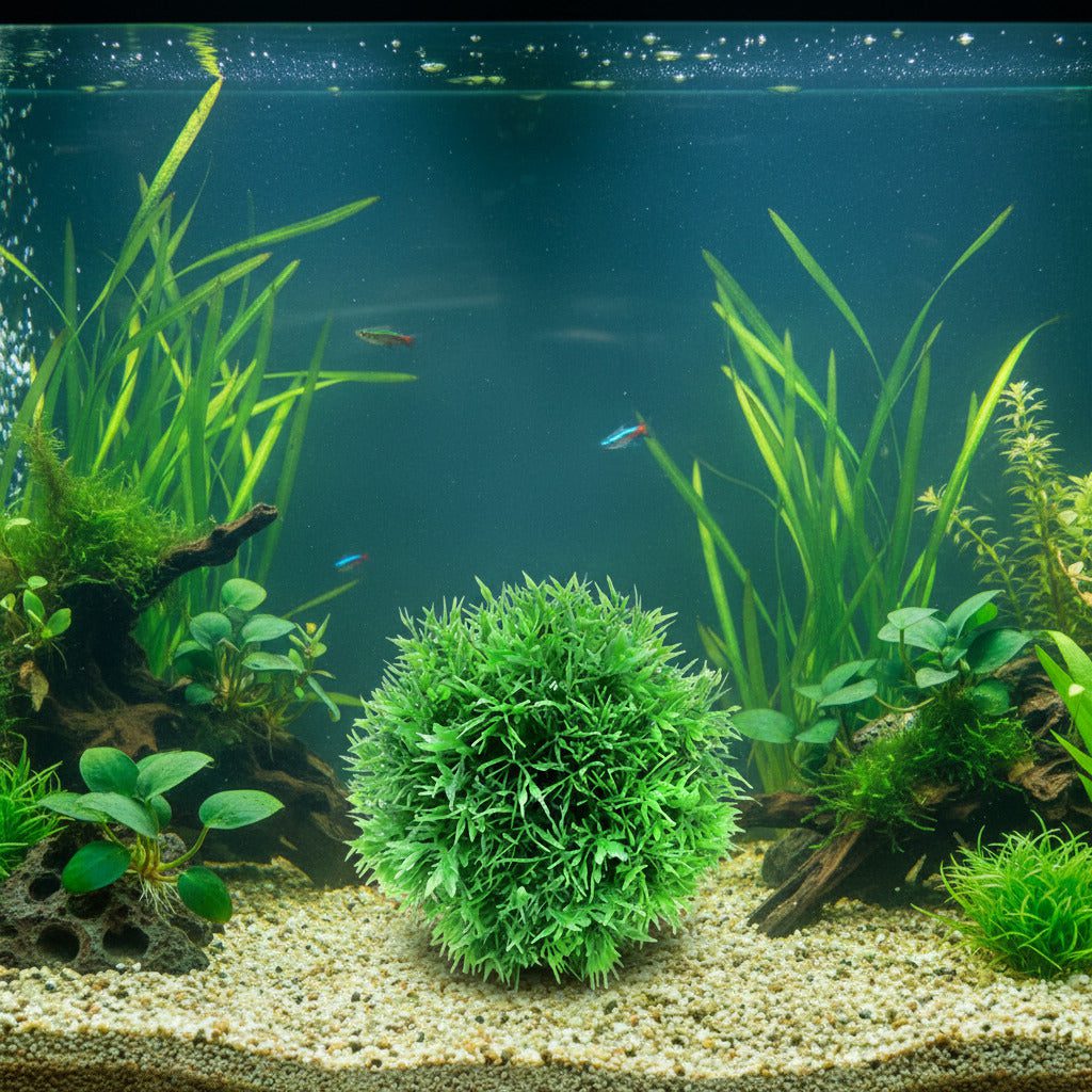 71bmoapUfVL._AC_SL1500_a52857d0-bcff-40ac-80ba-5d56cc9aa642.jpg Simulated Grass Ball – Faux Greenery Eucalyptus Sculpted Ball for Home, Office, Garden & Events - Image 1