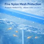 Fish Tank Breeder Net Box with Suction Cups | Blue Mesh Fry Saver | Isolation Box for Baby, Injured & Aggressive Fish(Color May Vary) - Image 3