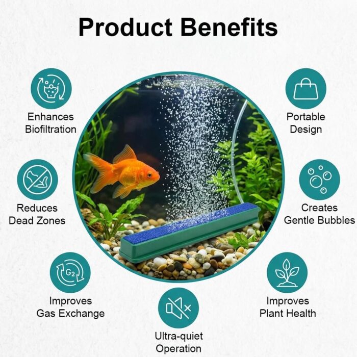 Aquarium Air Stone Bar 2 Pack (16.5cm) | Fish Tank Bubble Diffuser for Fine Bubbles | Freshwater & Marine - Image 5