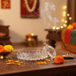 Perfect Vastu Feng Shui Crystal Turtle on Glass Plate – Clear Crystal Tortoise for Good Luck, Prosperity & Home Harmony