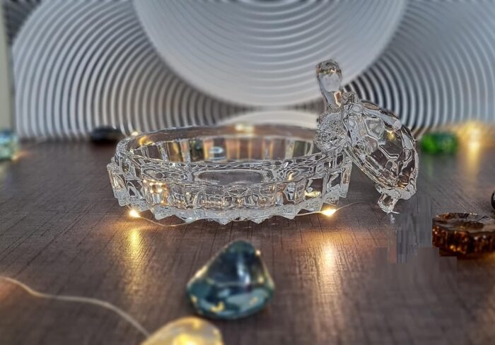 Perfect Vastu Feng Shui Crystal Turtle on Glass Plate – Clear Crystal Tortoise for Good Luck, Prosperity & Home Harmony - Image 2