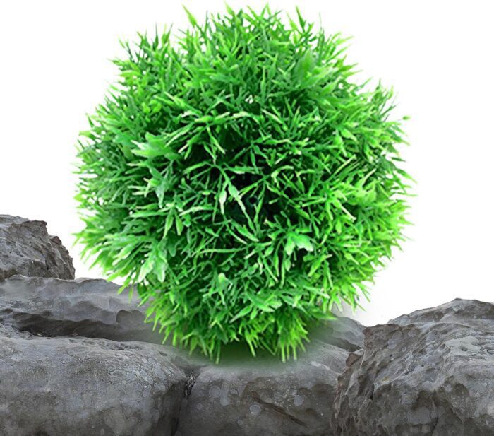 Simulated Grass Ball – Faux Greenery Eucalyptus Sculpted Ball for Home, Office, Garden & Events - Image 2