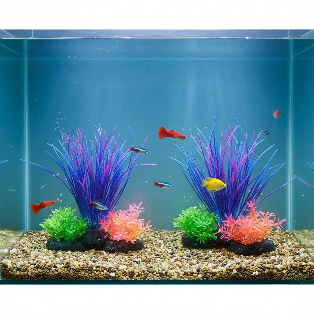 91Ky01dMw4L._SL1500.jpg Green-Blue Artificial Plant for Aquarium Decoration-1Pc - Image 1
