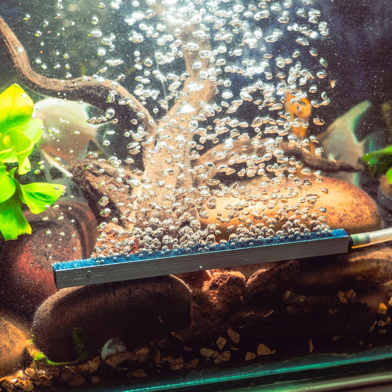 91LTAeKwTVL._SL1500.jpg Aquarium Air Stone Bar 6 Inch | Mineral Bubble Stone Stick | Oxygen Diffuser for Fresh & Salt Water, Hydroponics - Image 1