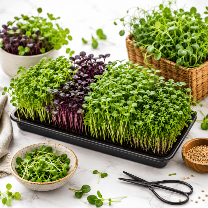 Nutrition Microgreens Seed Collection Pack of 7| Premium Varieties | Daily Superfood Combo | High Germination | Non GMO Untreated | Easy Home Growing - Image 2