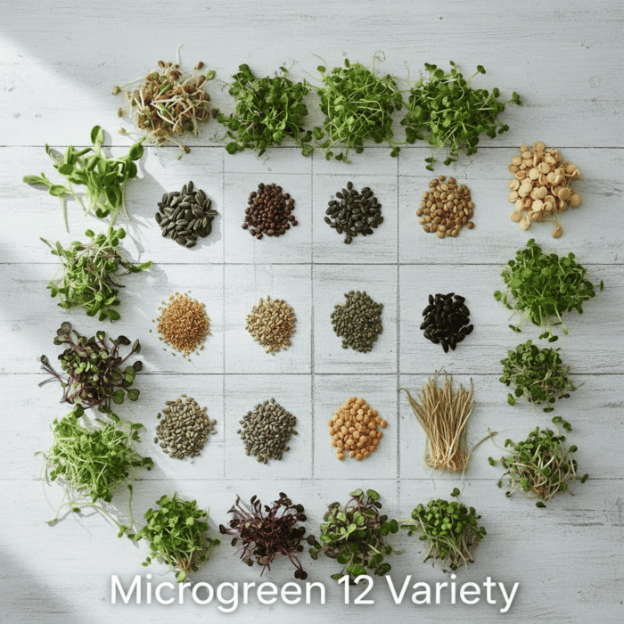 Microgreens Seeds 12 Varieties | Non-GMO | With Growing Instructions | Grow Your Own Super Salad - Image 2