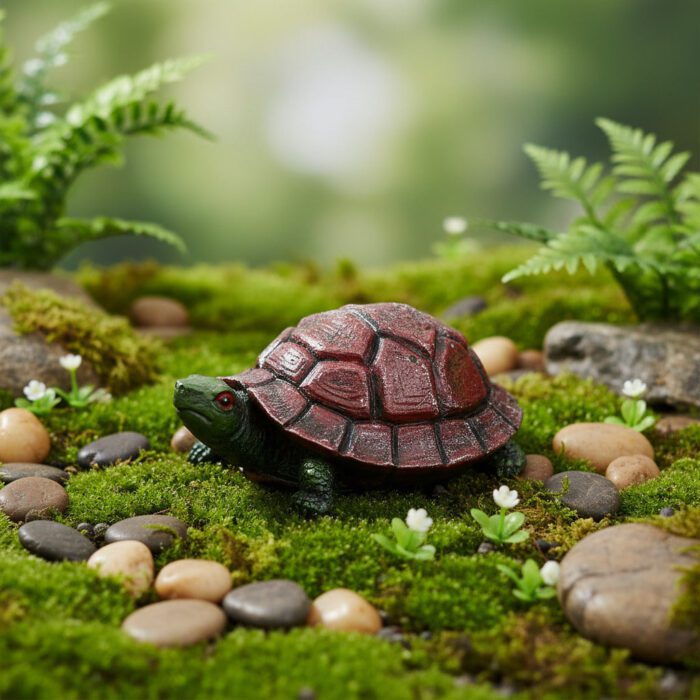 Resin Turtle Aquarium Ornament for Aquarium, Garden And Office Desk Decoration – Small (3 cm) - Image 2
