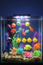 18 Pcs Aquarium Decorations – Fish Tank, Garden, Vase Filler & Planter Decor Set-(Design May Vary)
