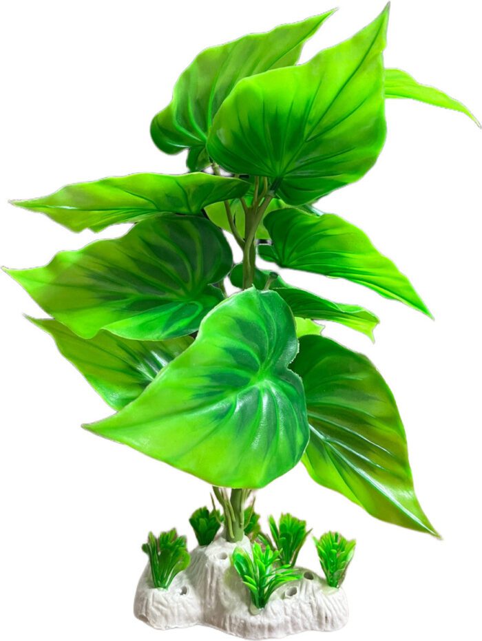 Big Leaf Artificial Plant for Aquarium Fish Tank Decoration - Image 2