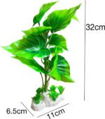Big Leaf Artificial Plant for Aquarium Fish Tank Decoration - Image 3