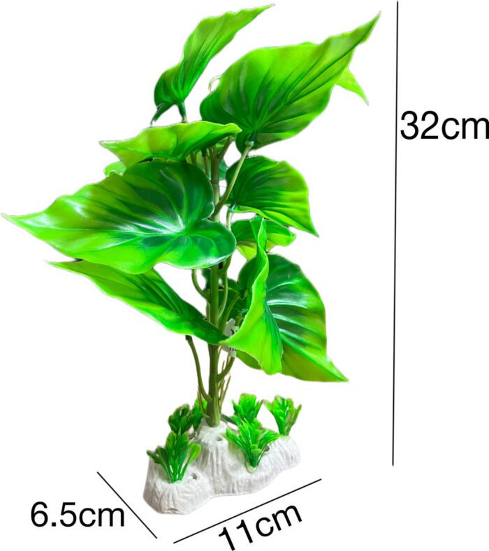Big Leaf Artificial Plant for Aquarium Fish Tank Decoration - Image 3