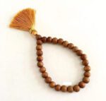 OFF- White Brown Sandalwood Bracelet -Chandan) – Prayer Mala for Meditation & Spiritual Use