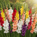 Gladiolus Flower Bulbs | Mix Colour Freshly Packed Bulbs (Pack of 10)