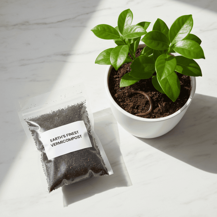 Vermicompost Fertilizer Manure for Home Garden Plants (50g) - Image 2