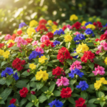 Balsam Red-Yellow-Blue-Pink Mixed Color Flower Seeds