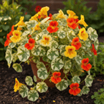 Nasturtium Alaska Mixed Color Flower Hybrid Seeds
