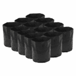 Plastic UV Protected Poly Nursery Plant Bags – 5×7 Inch, Black | Pack of 10 | Home Garden Grow Bags - Image 3