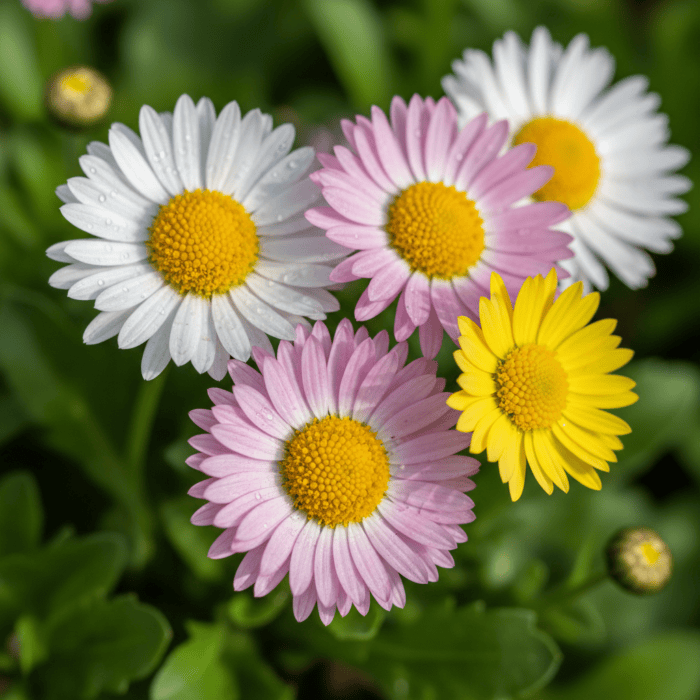 Daisy White Mixed Color Flower Seeds - Image 2