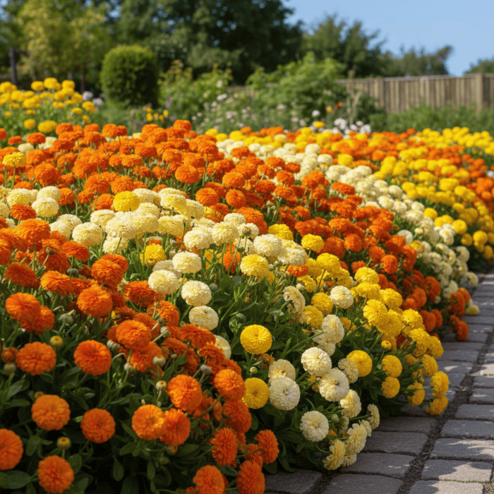 Calendula Double Mixed Color Flower Hybrid Seeds - Image 2