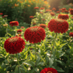 Zinnia Double Blood Red Color Flower Hybrid Seeds