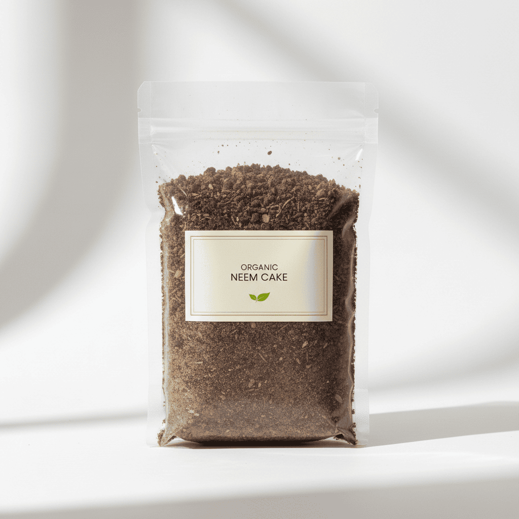image_4fe7047f-195b-4c28-980c-cb4d11e189aa.png Organic Neem Cake (Neem Khali) for Plant Growth – Small Pack (50g) - Image 1