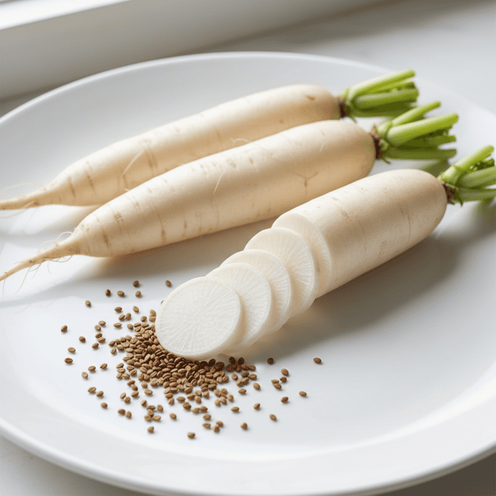 White Long Radish Seeds | Mooli | मूली के बीज | Organic Seeds – Home Gardening - Image 2