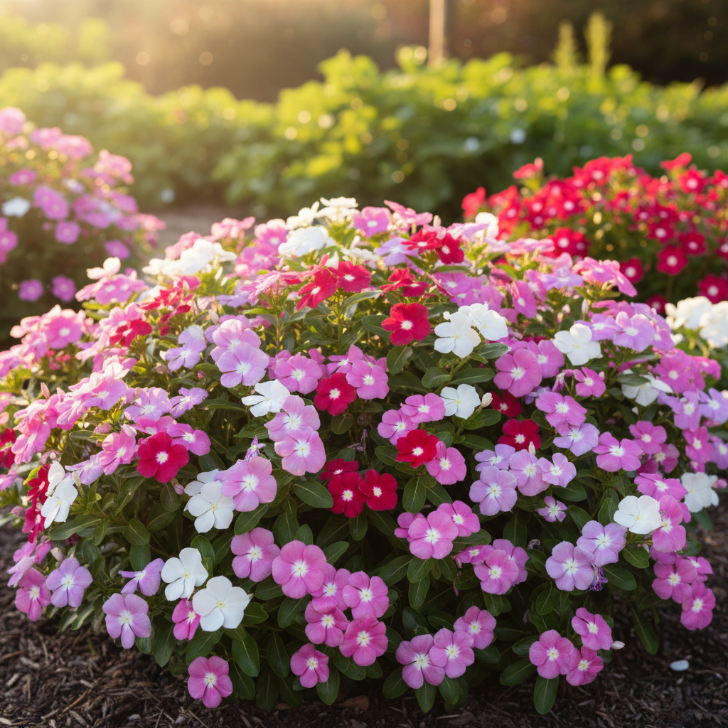 image_61fa8c1d-bf7c-42e1-8b69-28a1560bfb9e.png Vinca Mix Color Flower Seeds - Image 1
