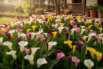 Beautiful Calla Lily Mixed Color Flower Bulb - 4 Pc