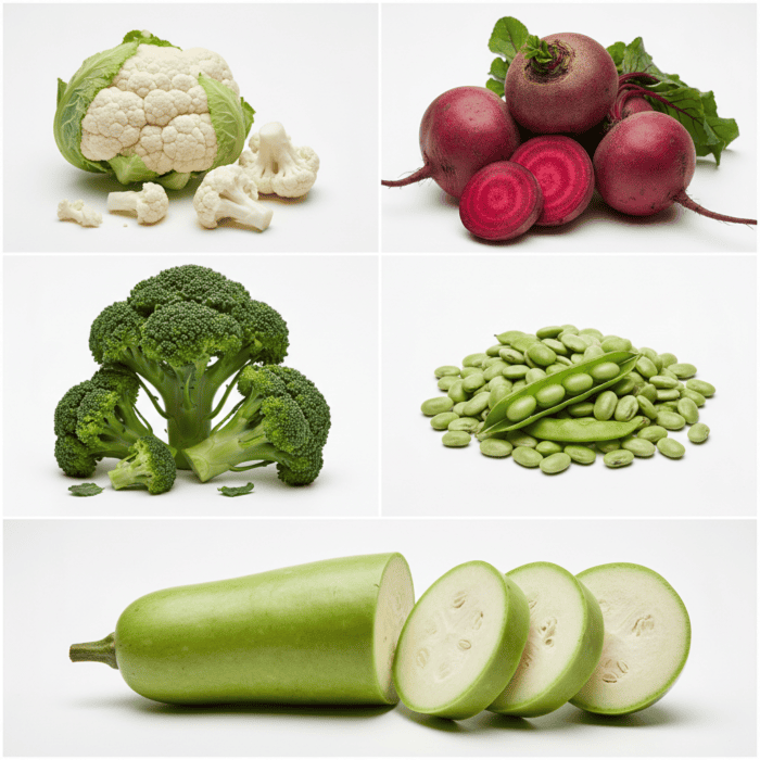 Winter Vegetable Seeds Combo Pack (Set of 5 Packets) | Cauliflower, Beetroot, Broccoli, Lima Flat Beans, Bottle Gourd - Image 2