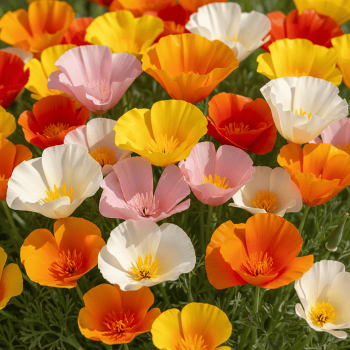 California Poppy Mix Color Flower Seeds - Image 3