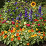 Flower Seeds Combo Pack (Set of 5 Packets) | Nasturtium Alaska, Morning Glory, Larkspur, Zinnia, Sunflower