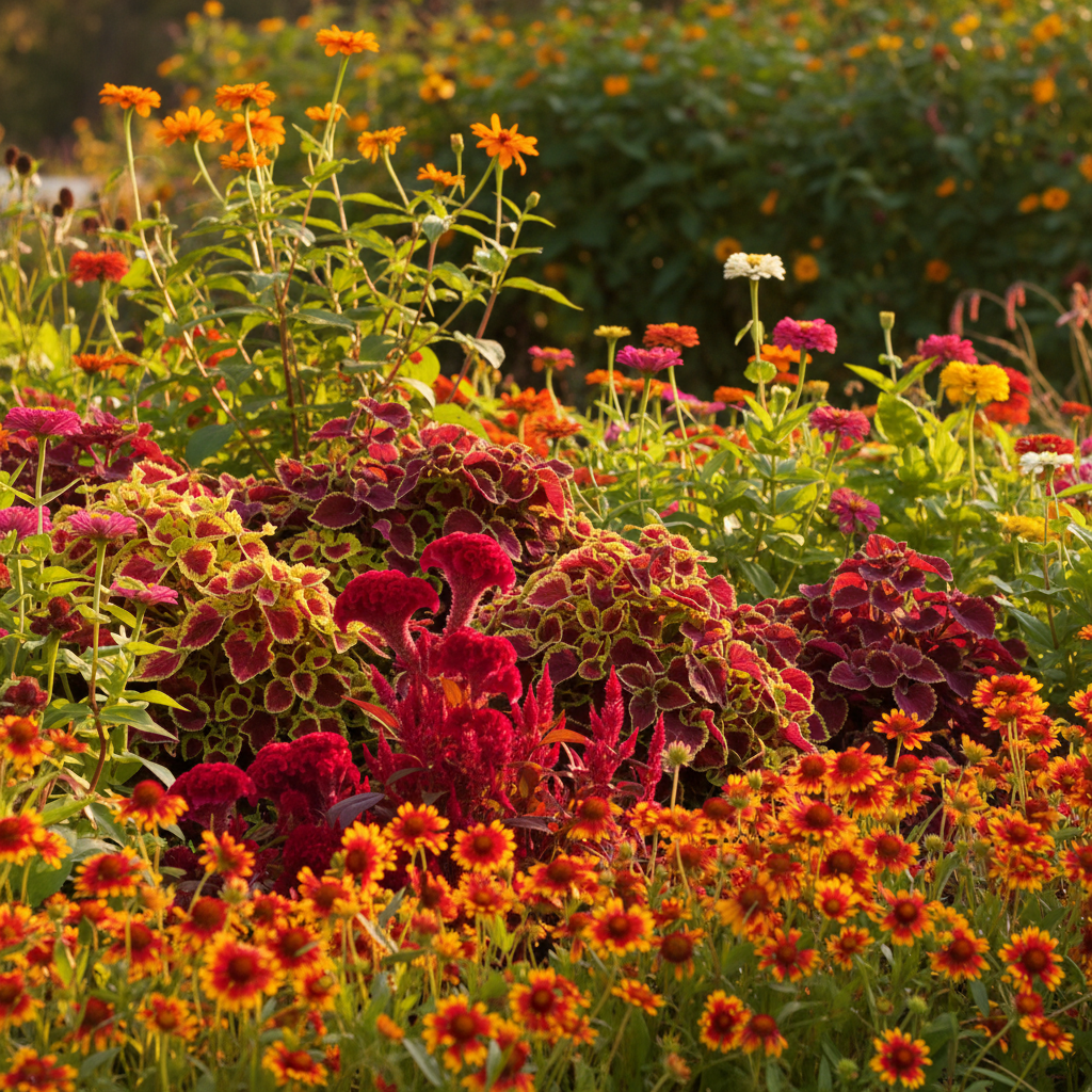 image_9166870b-d258-4fe2-81ef-dabcae06971c.png Summer Flower Seeds Combo Pack (Set of 5 Packets) | Gaillardia, Cockscomb, Coleus, Zinnia, Tithonia - Image 1