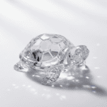 Crystal Glass Turtle Figurine – Feng Shui Decorative Showpiece - Image 3